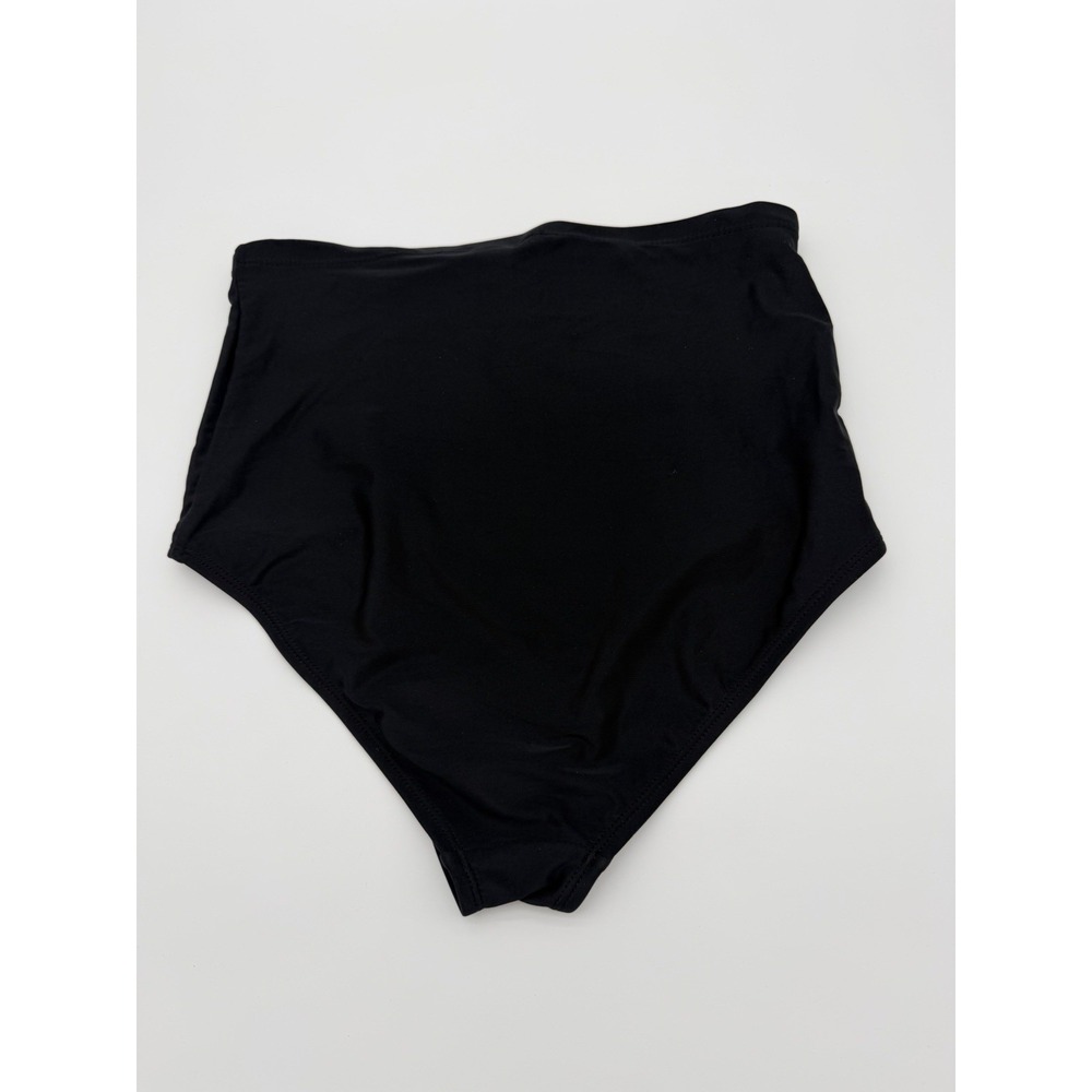 Black Extra High Waist Swimsuit Bottoms-Retro-Glam-Small-New - Picture 2 of 3